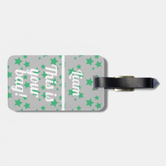 Gepersonaliseerd Dit is je tas | Funny Bagagelabel (Achterkant horizontaal)