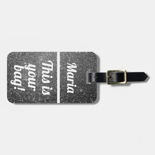 Gepersonaliseerd Dit is je tas | Funny Bagagelabel (Voorkant horizontaal)