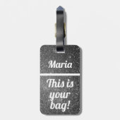 Gepersonaliseerd Dit is je tas | Funny Bagagelabel (Achterkant verticaal)