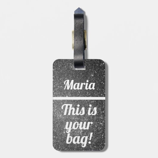 Gepersonaliseerd Dit is je tas | Funny Bagagelabel (Achterkant verticaal)