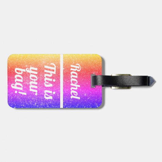 Gepersonaliseerd Dit is je tas | Funny Bagagelabel (Achterkant horizontaal)