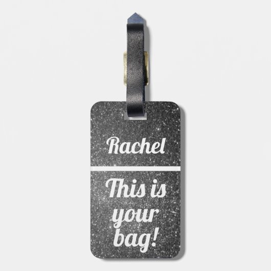 Gepersonaliseerd Dit is je tas | Funny Bagagelabel (Achterkant verticaal)