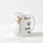 Gepersonaliseerd Dit is mijn 60e verjaardag Mok (Voorkant rechts)