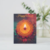 Gepersonaliseerd Diwali-Briefkaart Briefkaart (Staand voorkant)