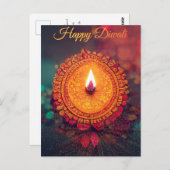 Gepersonaliseerd Diwali-Briefkaart Briefkaart (Voorkant / Achterkant)