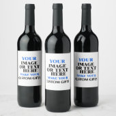 Gepersonaliseerd DIY Creëer Uw eigen unieke gepers Wijn Etiket (Flessen)