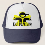 Gepersonaliseerd DJ pet met douanenaam<br><div class="desc">Aangepast DJ-pet met aangepaste naam. Cool cadeauidee voor muziekopnames.</div>