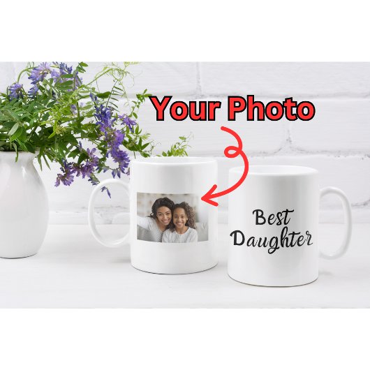 Gepersonaliseerd dochter mok, schattig dochter cad koffiemok