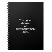 Gepersonaliseerd doel notitieboek (Voorkant)