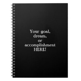 Gepersonaliseerd doel notitieboek