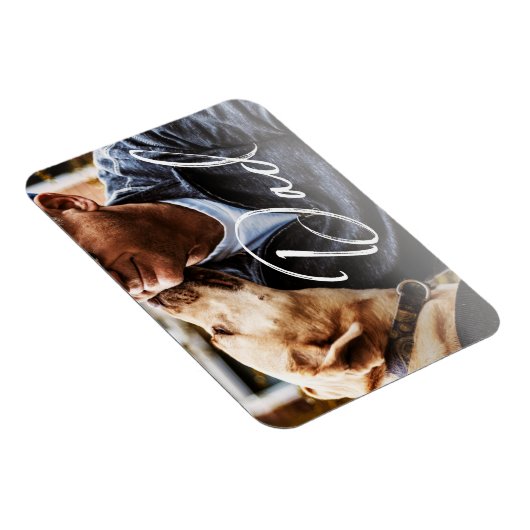 Gepersonaliseerd Dog Dad Vaderdag Magneet (Rechterzijde)