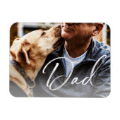 Gepersonaliseerd Dog Dad Vaderdag Magneet (Horizontaal)