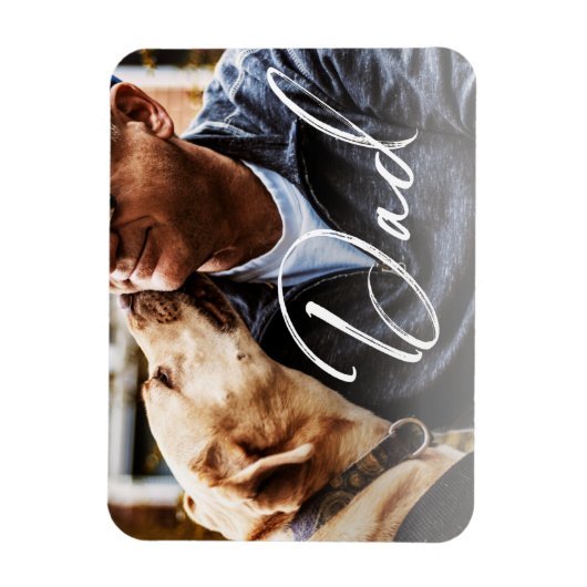 Gepersonaliseerd Dog Dad Vaderdag Magneet (Verticaal)