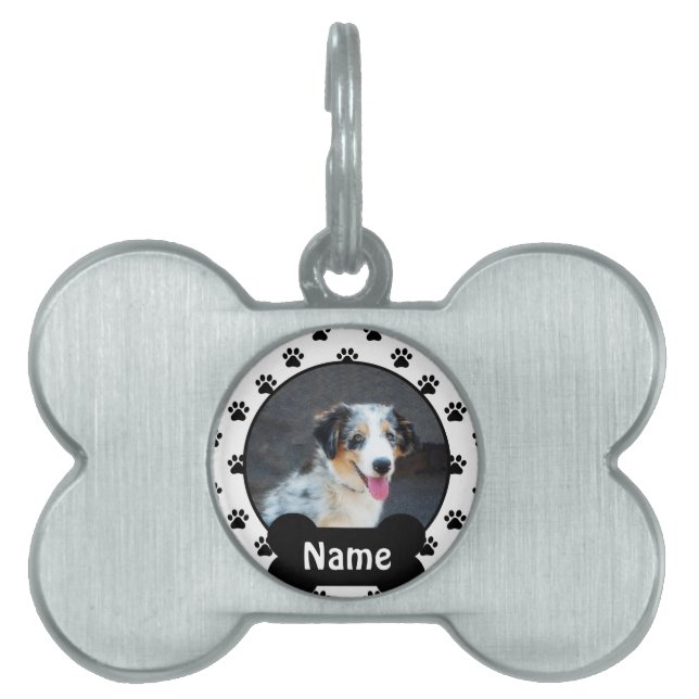 Gepersonaliseerd Dog Label voor uw huisdier Huisdieren Naamplaatje (voorkant)