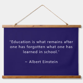 Gepersonaliseerd donkerblauw 36x26 Inspirerend Hangend Wandkleed