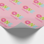 Gepersonaliseerd Donut ONE inpakpapier (Hoek)