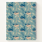 Gepersonaliseerd door Art Deco geïnspireerd Flamin Notitieboek (Achterkant)