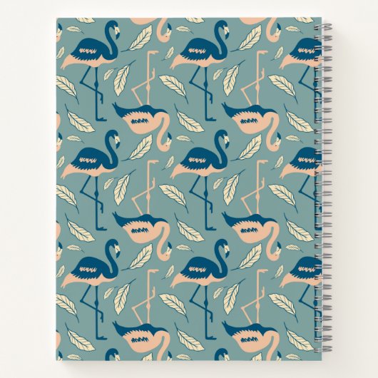 Gepersonaliseerd door Art Deco geïnspireerd Flamin Notitieboek (Achterkant)