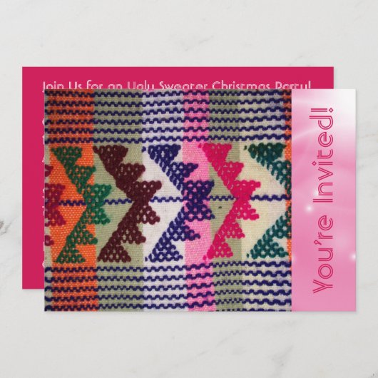 Gepersonaliseerd door de Ugandee kerstfeestpartij Kaart (Voorkant / Achterkant)