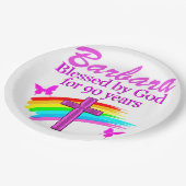 GEPERSONALISEERD DOOR GOD GEZEGEND VOOR 90 JAAR BO PAPIEREN BORDJE (Gekanteld)