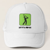 Gepersonaliseerd door golfer trucker pet (Voorkant)