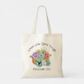 Gepersonaliseerd door haken tote bag (Achterkant)