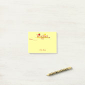Gepersonaliseerd door JULLIE Leraar Post-it® notes (Op bureau)