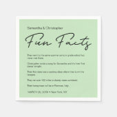 Gepersonaliseerd door Mint Green Custom Servet (Voorkant)