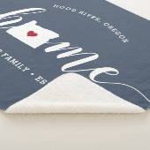 Gepersonaliseerd door Oregon Home State Sherpa Deken (3/4)