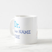 Gepersonaliseerd dr. (Jouw naam) PhD Afstuderen Koffiemok (Voorkant links)
