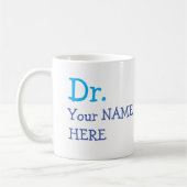Gepersonaliseerd dr. (Jouw naam) PhD Afstuderen Koffiemok (Links)
