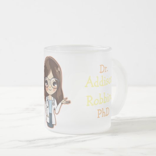 Gepersonaliseerd Dr. (Jouw naam) PhD Afstuderen Te Matglas Koffiemok (Voorkant rechts)