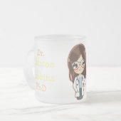 Gepersonaliseerd Dr. (Jouw naam) PhD Afstuderen Te Matglas Koffiemok (Voorkant links)