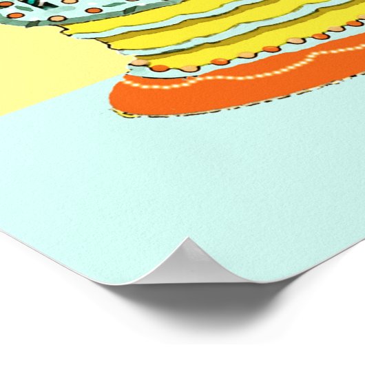 Gepersonaliseerd Dragon Birthday Poster (Hoek)