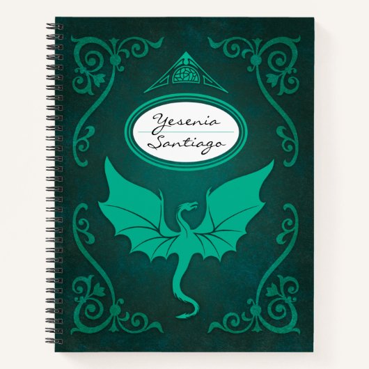 Gepersonaliseerd dragon-Notitieboek Notitieboek (Voorkant)