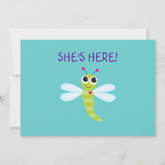 Gepersonaliseerd Dragonfly-uitnodiging Kaart (Voorkant)