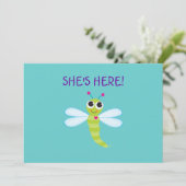 Gepersonaliseerd Dragonfly-uitnodiging Kaart (Staand voorkant)
