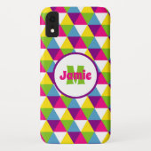 Gepersonaliseerd driehoekspatroon Case-Mate iPhone case (Achterkant)