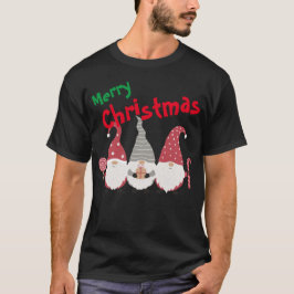 Gepersonaliseerd driekwart kerstcadeau-T-shirt T-shirt