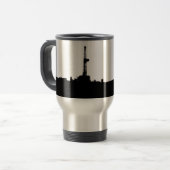 Gepersonaliseerd drilling Silhouette Reisbeker (Voorkant links)