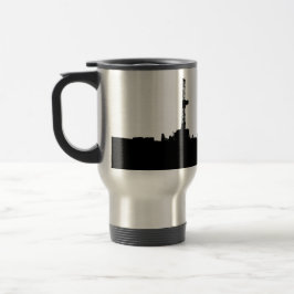 Gepersonaliseerd drilling Silhouette Reisbeker