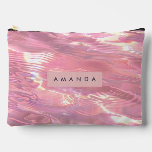 Gepersonaliseerd dromerig pastelroze water etui (Voorkant)