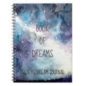 Gepersonaliseerd droomboek notitieboek (Voorkant)