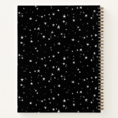 Gepersonaliseerd droomdagboek | Zwarte en witte st Notitieboek (Achterkant)