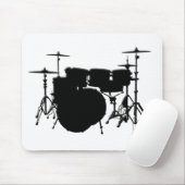 Gepersonaliseerd drumset muismat (Met muis)