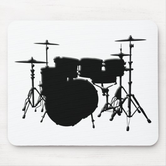 Gepersonaliseerd drumset muismat (Voorkant)
