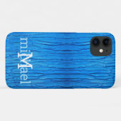Gepersonaliseerd druppelend blauw verfeffect Case-Mate iPhone case (Achterkant (horizontaal))