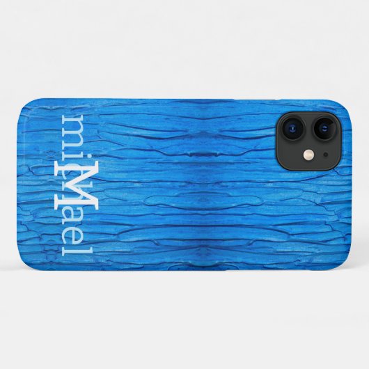 Gepersonaliseerd druppelend blauw verfeffect Case-Mate iPhone case (Achterkant (horizontaal))