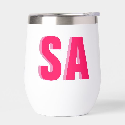 Gepersonaliseerd dubbel schaduwmonogram (Links)