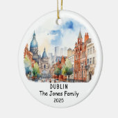 Gepersonaliseerd Dublin Ornament, Ierland Keramisch Ornament (Links)